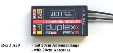 80001249 Empfänger Jeti-DUPLEX REX-3 A20